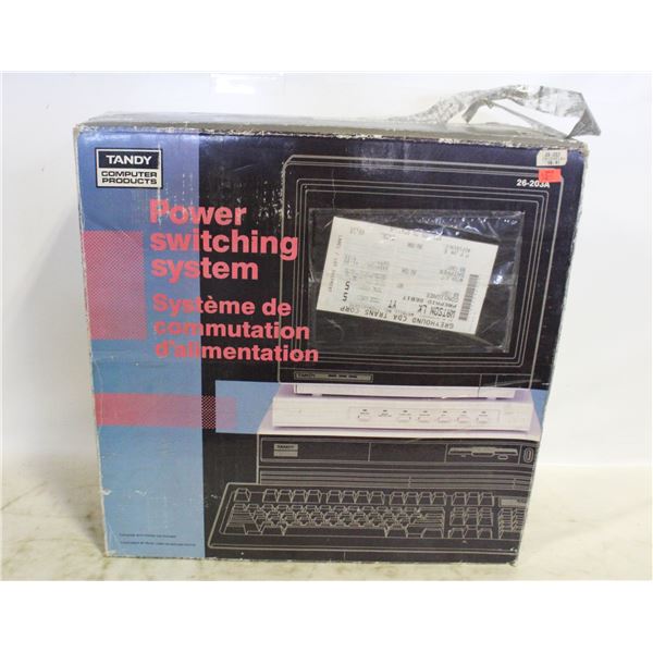 VINTAGE TANDY COMPUTER SWITCHING STATION W BOX