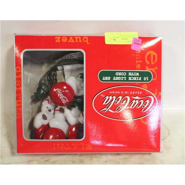 VINTAGE COCA COLA LIGHT SET NEVER OPENED-ESTATE