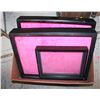 Image 1 : 17” X 13” PINK WOODEN JEWELERY DISPLAY & MORE