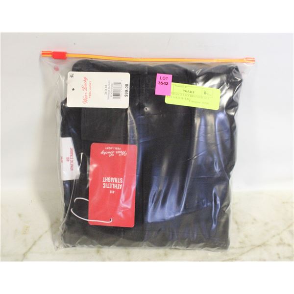 NEW MENS LUCKY BRAND BLACK JEANS 34X30 W/TAG
