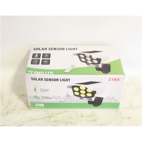 NEW SOLAR SENSOR LIGHT WITH REMOTE
