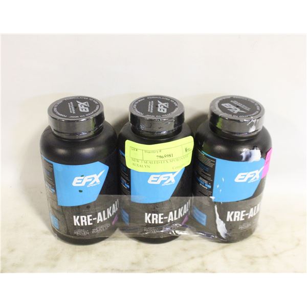 NEW 3 SEALED EFX SPORTS KVE ALXALYN