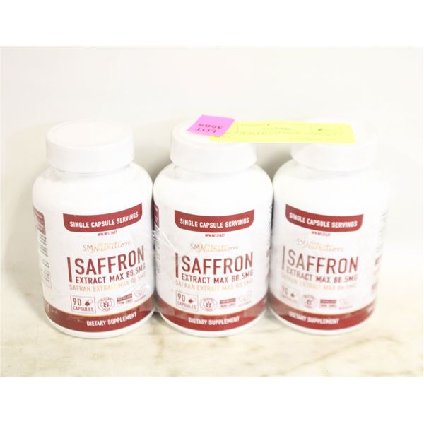 NEW 3 SEALED SAFFRON EXTRACT MAX