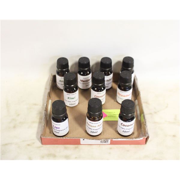 NEW 10 BOTTLES 10ML FRAGRANCE OILS