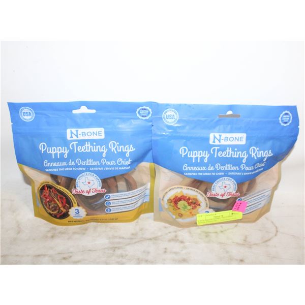 6 PCS NBONE PUPPY TEETHING RINGS TASTE OF