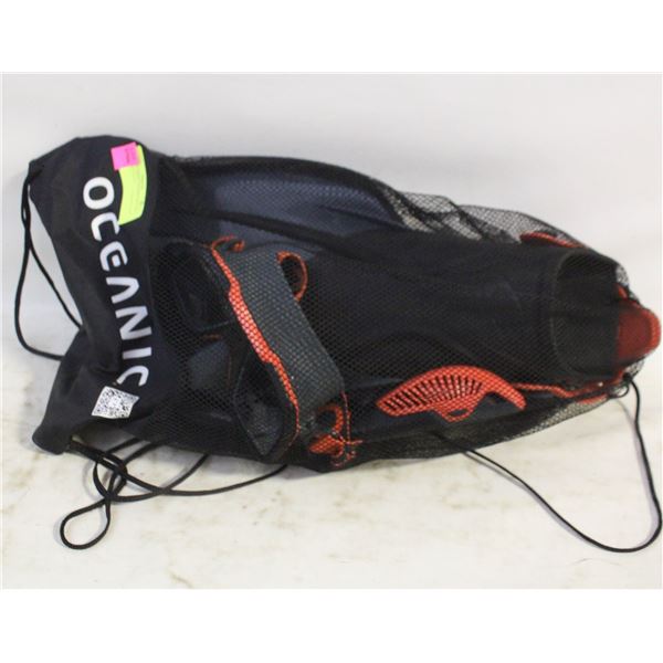 OCEANIC ADULT SNORKELING SET, SIZE MEN'S 9-13