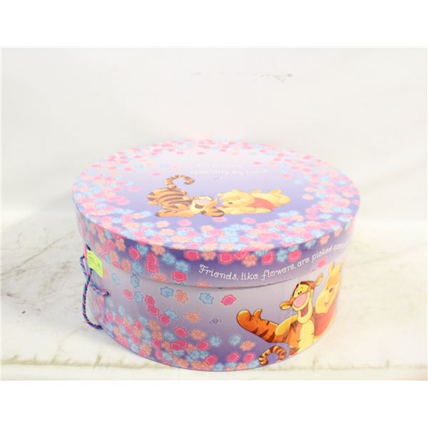 VTG. DISNEY WINNIE THE POOH LARGE HAT BOX