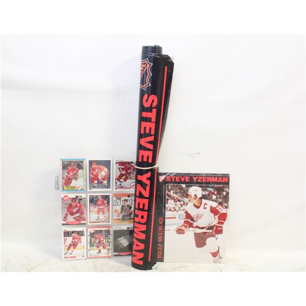 STEVE YZERMAN HOCKEY CARDS+POSTERS
