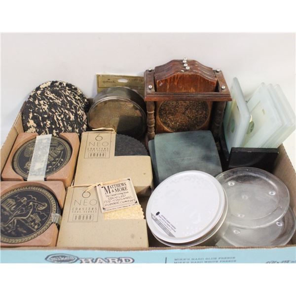 ASSORTED COASTERS
