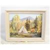 Image 1 : ORIGINAL OIL PAINTING WILDA WOLF SIGNED VINTAGE