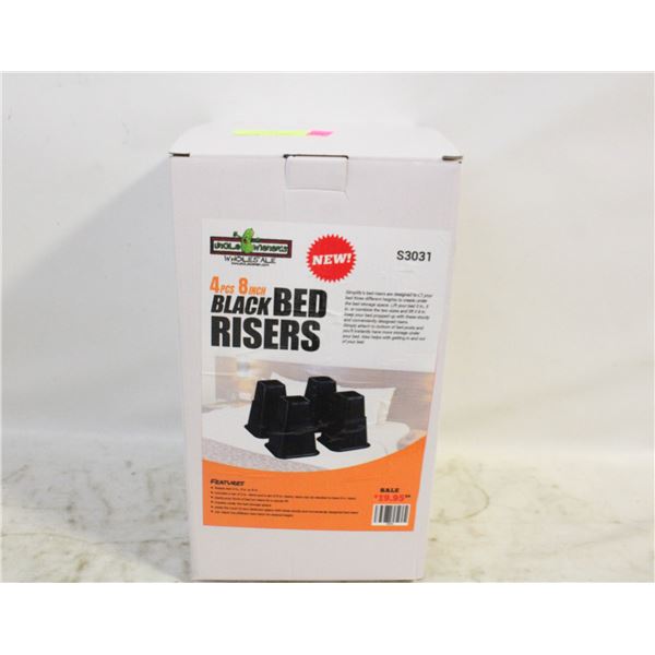 4 NEW IN BOX BED RISERS