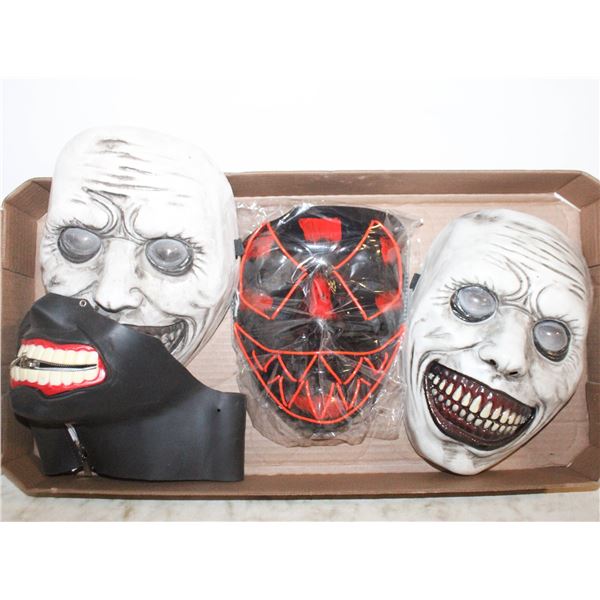 FLAT OF ASSORTED COSTUME MASKS