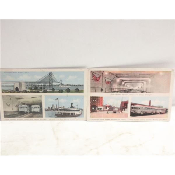 2 VINTAGE DETROIT POSTCARDS