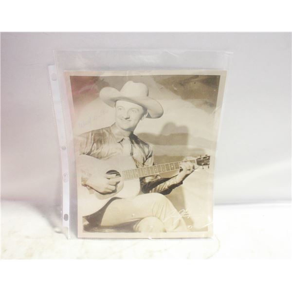 SIGNED MOOSE JAW SASK. OCT. 18/49 WILF