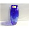 Image 1 : LARGE BLUE ART GLASS VASE