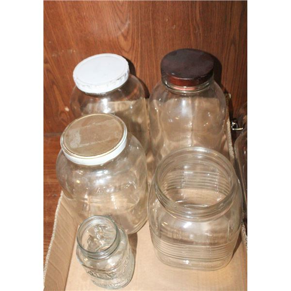 5 VTG. JARS 3 LARGE 1 MED. 1 SMALL