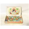 Image 1 : 1960 CIGAR BOX WITH VINTAGE MARBLES