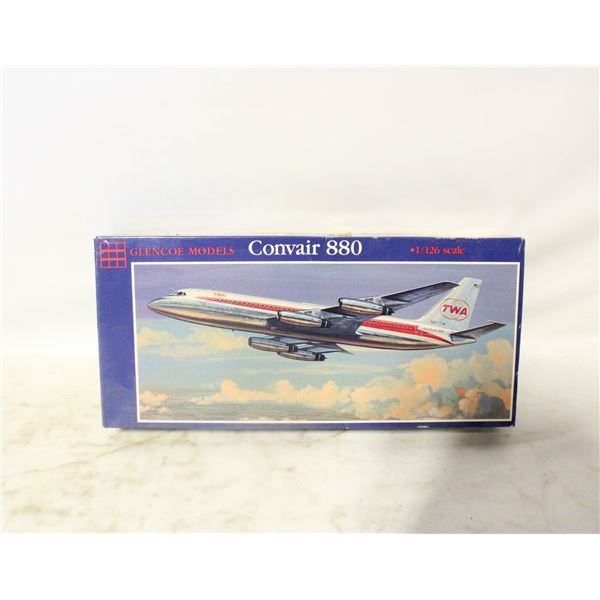CONVAIR 880 TWA AIRPLANE W BOX