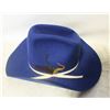 Image 1 : LADIES BLUE WOOL WESTERN COWBOY HAT
