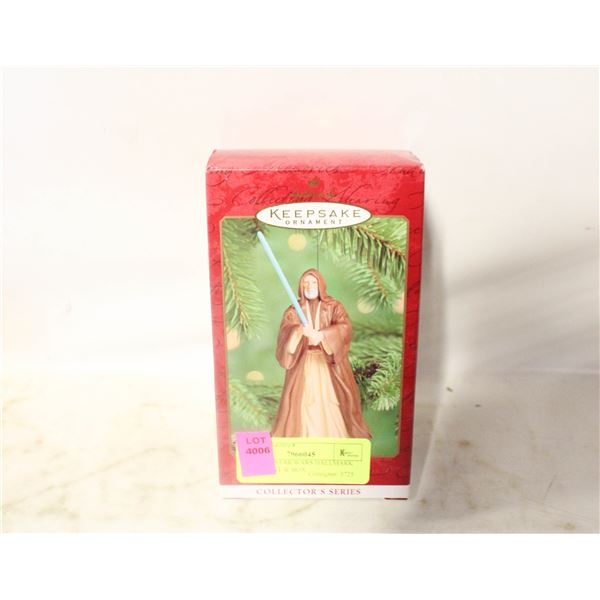 OBI WAN STAR WARS HALLMARK ORNAMENT W BOX