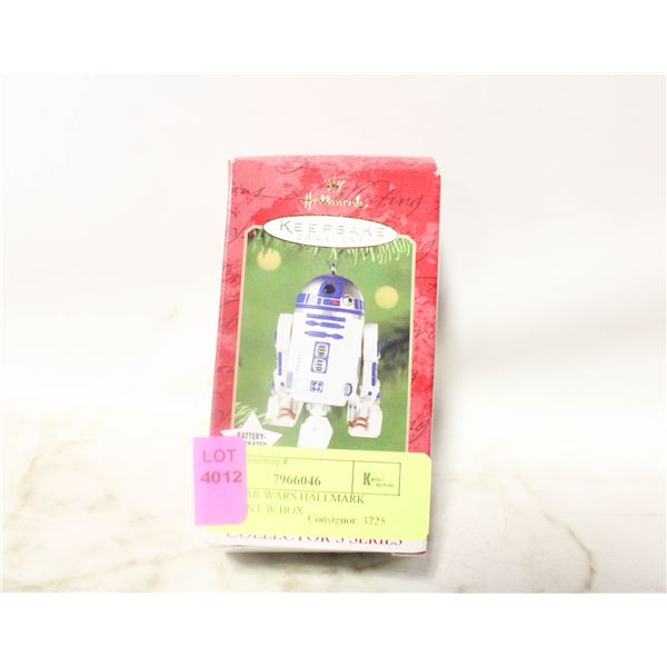 R2 D2 STAR WARS HALLMARK ORNAMENT W BOX