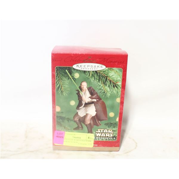QUI GON STAR WARS HALLMARK ORNAMENT W BOX