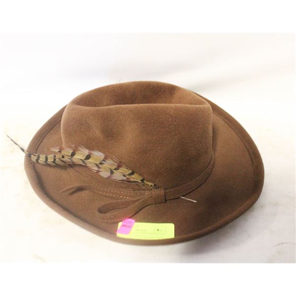 VINTAGE LADIES BOUTIQUE KATES BROWN WOOL HAT