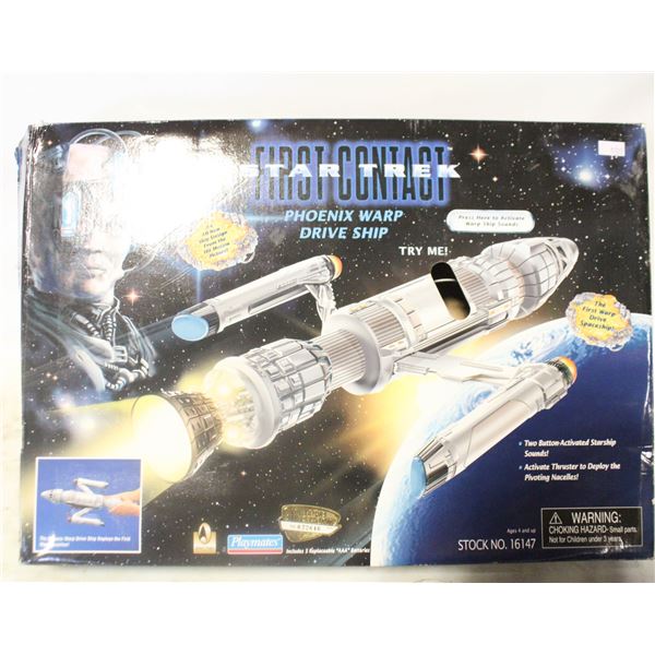 STAR TREK WARP DRIVE SHIP W BOX VINTAGE