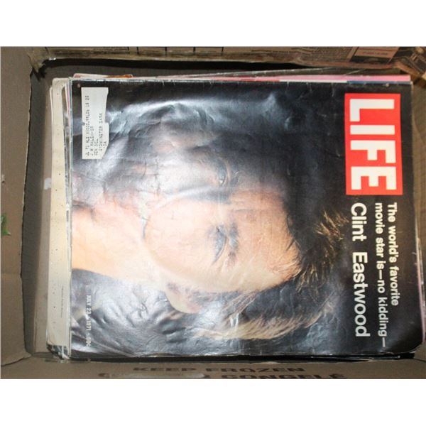 BOX OF EARLY 1970S LIFE MAGAZINES