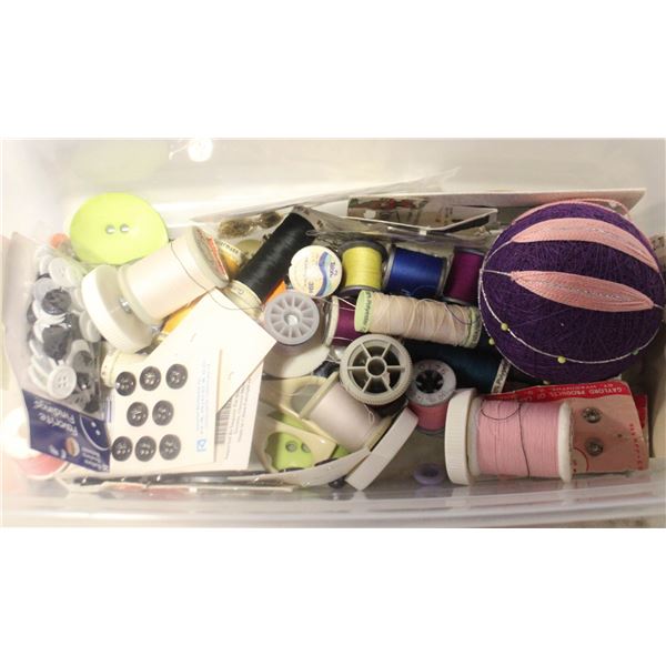 SEWING THREAD /BUTTONS/DEEDLES