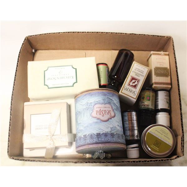 ESSENTIAL OILS/FANCY SOAP & CANDLES