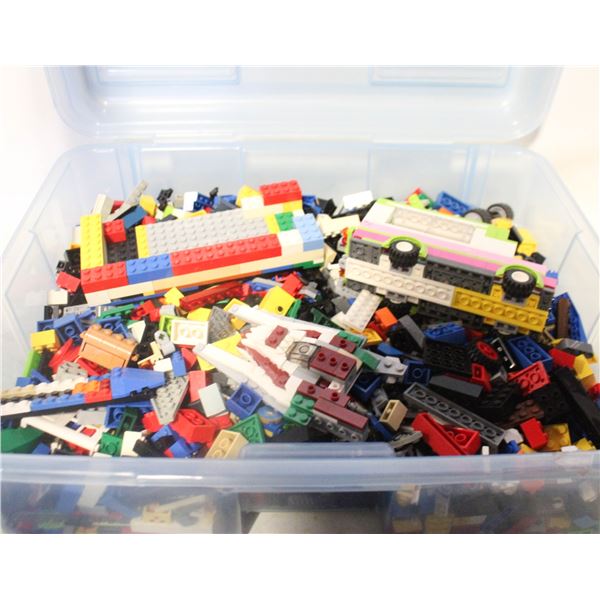 MINATURE LEGO (NOT DUPLO) IN RUBBERMAID STORAGE