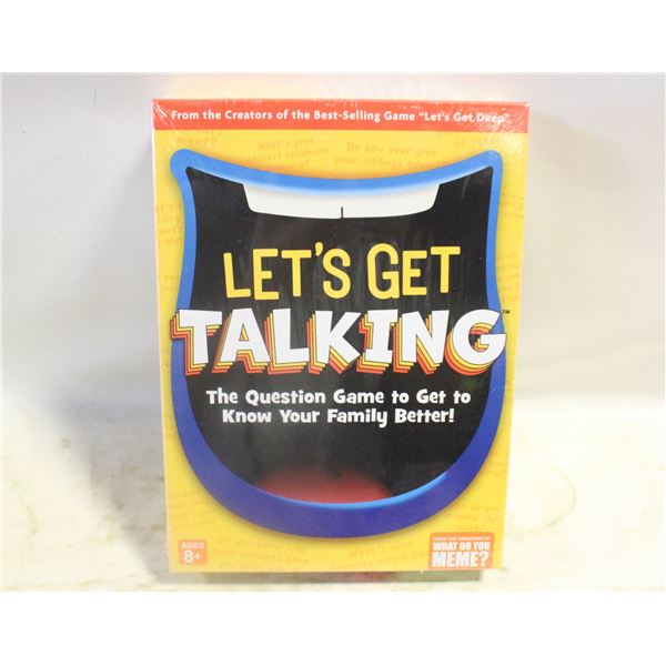 NEW LET'S GET TALKING GAME