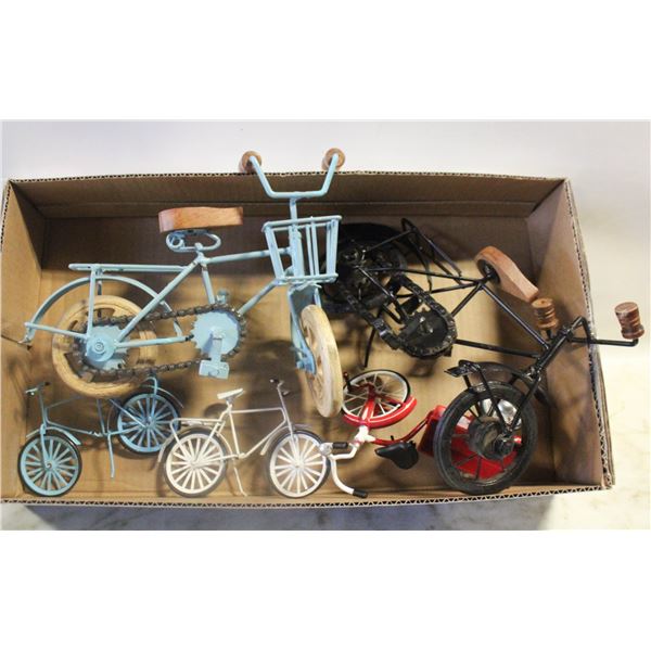 5 MINATURE COLLECTIBLE BICYCLES