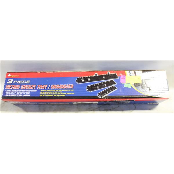3 PC NEW IN BOX SOCKET TRAYS