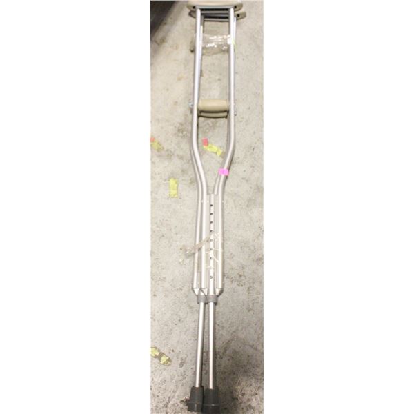 PAIR OF ALUMIMIUM CRUTCHES