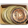 Image 1 : 8 COPPER+BRASS HANDCRAFTED DÉCOR PLATES