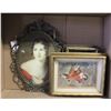 Image 1 : VTG. ITALIAN METAL FRAMED PORTRAIT & 2 MORE
