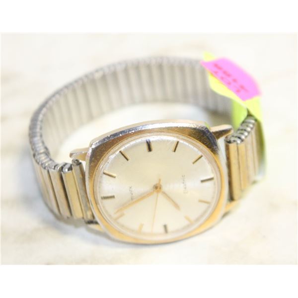 TIMEX QUARTZ WITH METAL BAND, RUNS