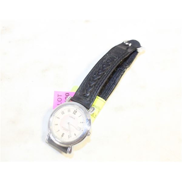 LORUS QUARTZ LADIES WATCH WITH PINK FACE, RUNS