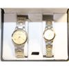 Image 1 : GENEVA HIS + HERS QUARTZ WATCHES IN CASE RUNNING