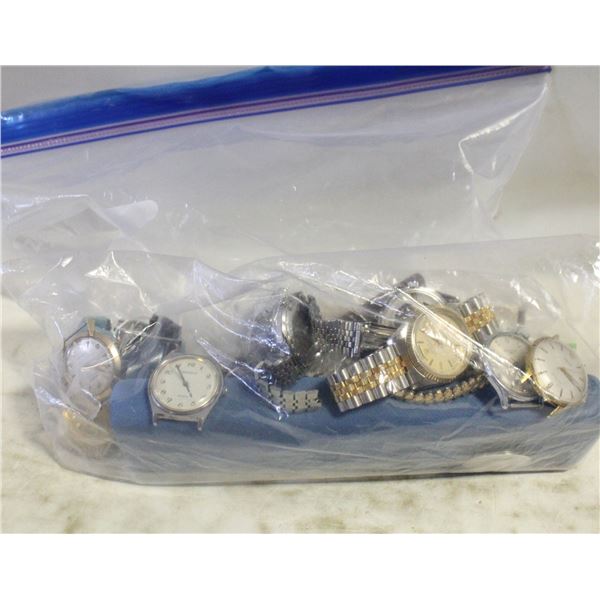 LOT OF VINTAGE WATCHES FOR PARTS OR REPAIR