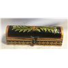 Image 1 : VINTAGE HAND PAINTED FOLK TRINKET BOX