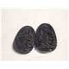 Image 1 : 2 OBSIDIAN BUDDAH PENDANTS