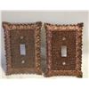 Image 1 : 2 VINTAGE VICTORIAN LIGHT SWITCH COVERS