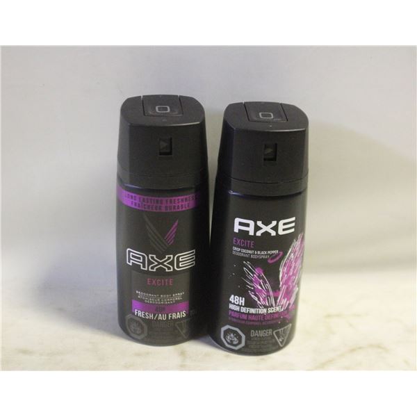 LOT OF 2 AXE SPRAYS