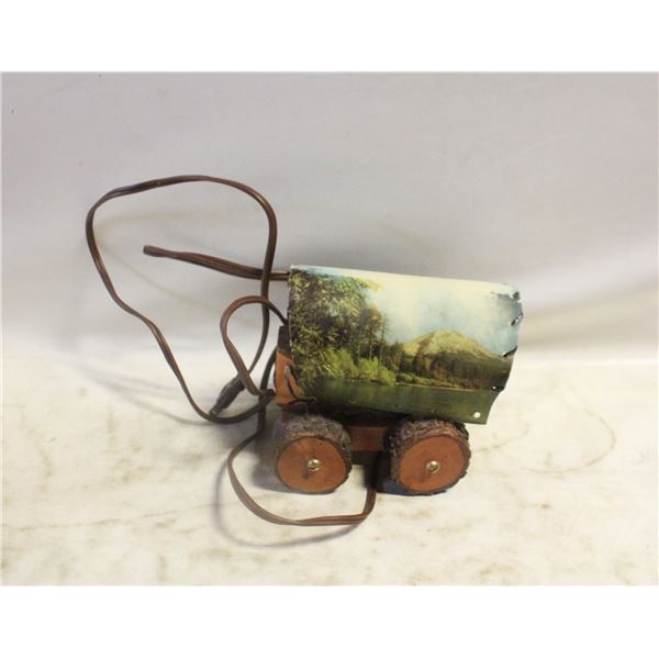 VTG. CHOLLA CACTUS COVER WAGON LAMP