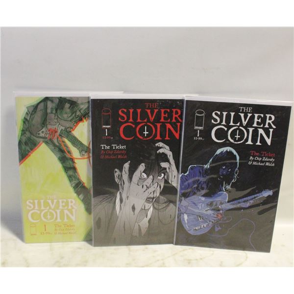 LOT OF 3 SILVER COIN COMICS