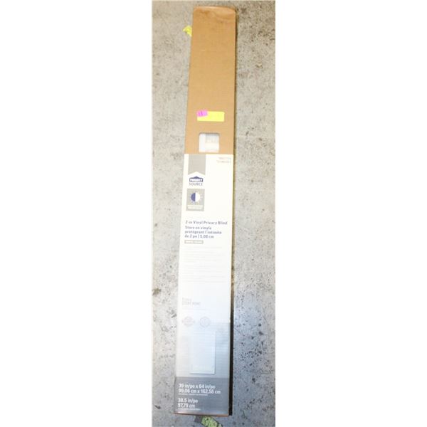 2" WHITE VINYL BLIND - 39" X 64"