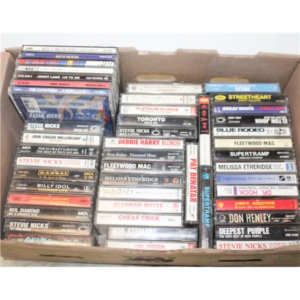FLAT OF CASSETTES + CDS